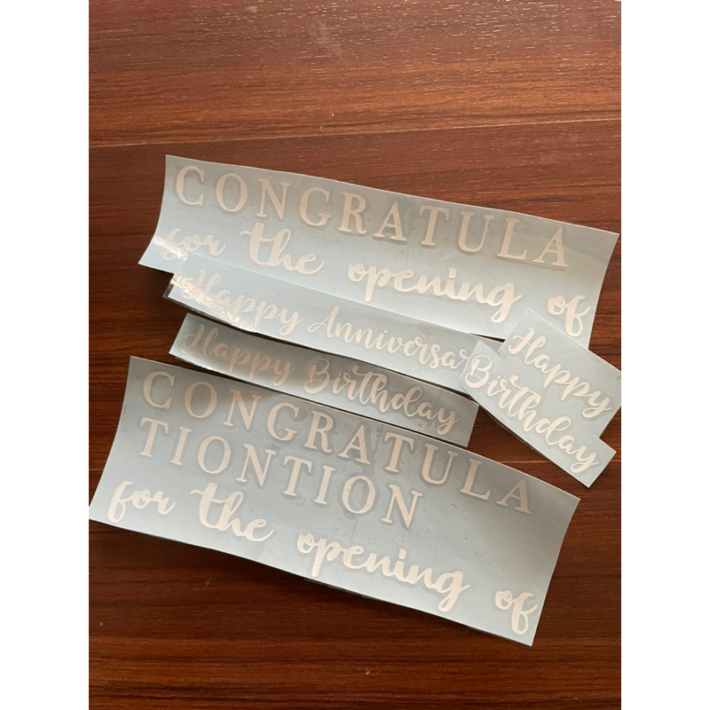 

sticker cutting nama tulisan bebas custom