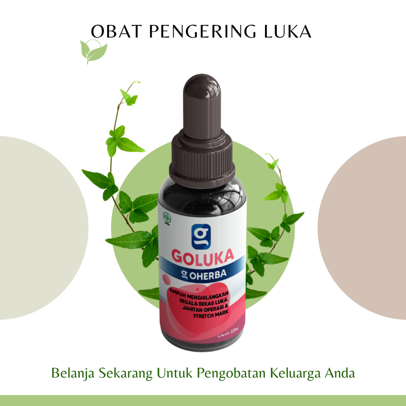 Obat  Pengering Luka Pasca Operasi Korengan Luka Bakar Kecelakaan PALING AMPUH Goluka ASLI