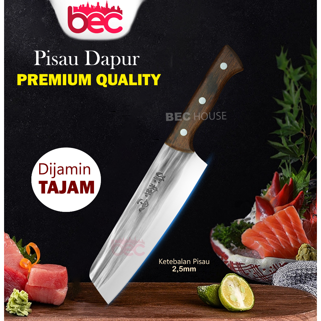 [BEC] Pisau Dapur Cocok untuk Wanita Super Tajam Khusus Potong Sayur Buah Daging