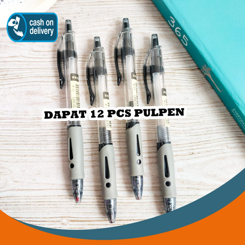 

SELUSIN PULPEN CETEK K1 CC-505 ISI 12 PCS BOLPEN PENA PEN GEL TINTA HITAM ALAT TULIS KANTOR COD TERMURAH TERJANGKAU SEKOLAH LUCU IMUT