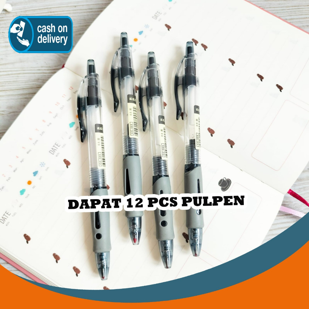 

SELUSIN PULPEN CETEK K1 CC-505 ISI 12 PCS BOLPEN PENA PEN GEL TINTA HITAM ALAT TULIS KANTOR COD TERMURAH TERJANGKAU SEKOLAH LUCU IMUT