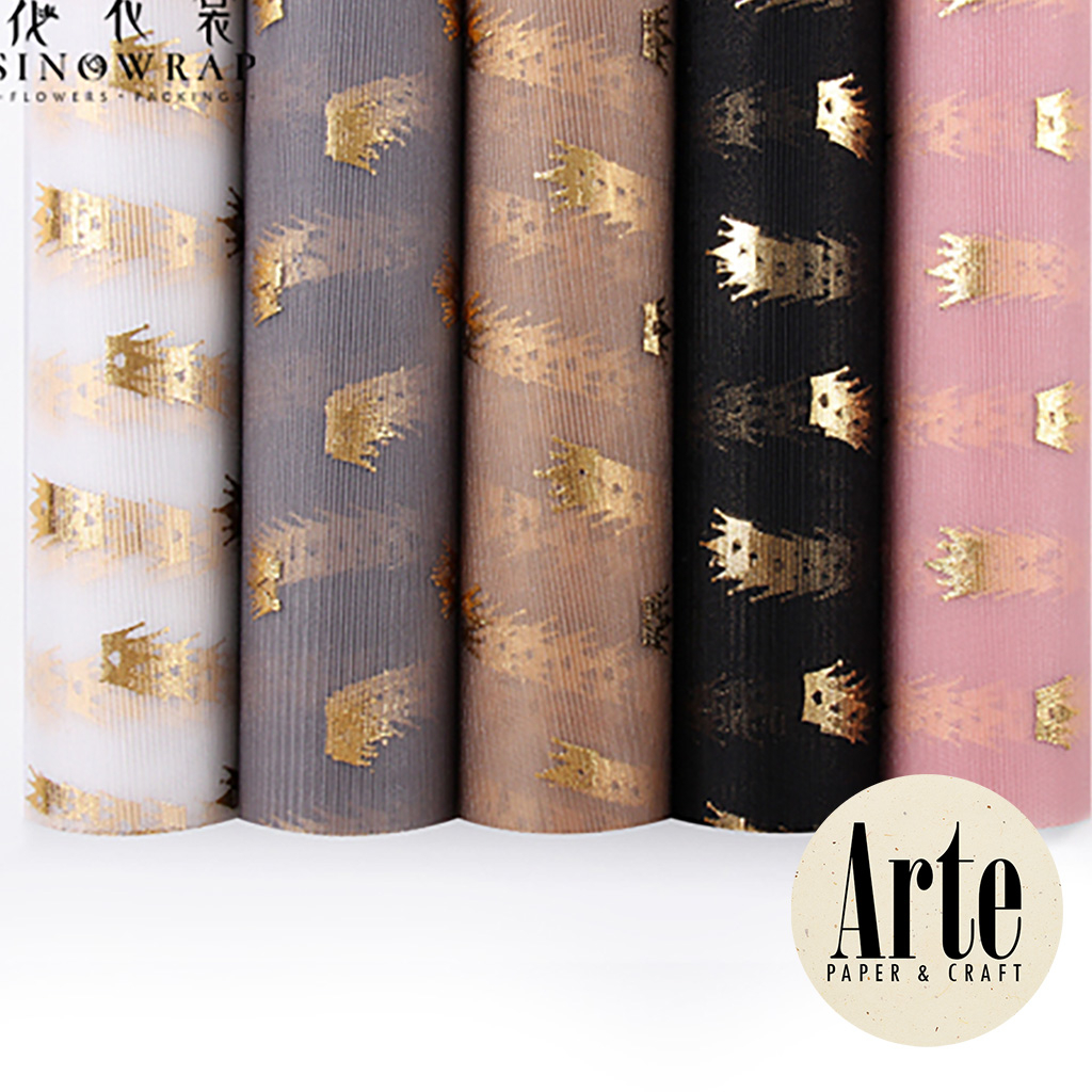 

1 Roll Mesh Gold Crown Kertas Tisue Kain Mahkota Buket Korea Pembungkus Bunga Flower Wrapping Paper Kado Roll Arte Grosir Jakarta P.NWS