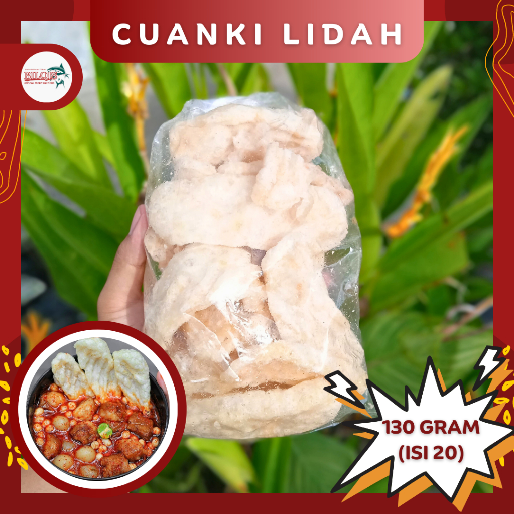 

Cuanki Lidah 130gram Isi 20 / Cuanki Toping Baso Aci Seblak