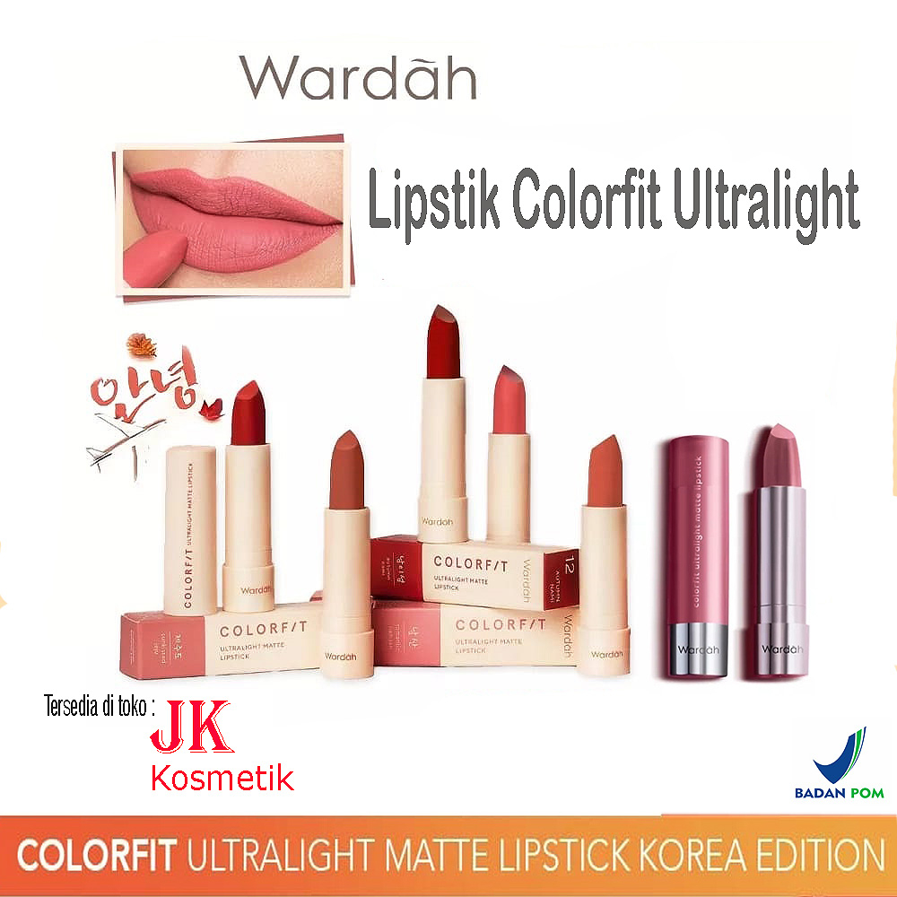 Wardah Lipstik Ultralight Matte Colorfit Korea Style