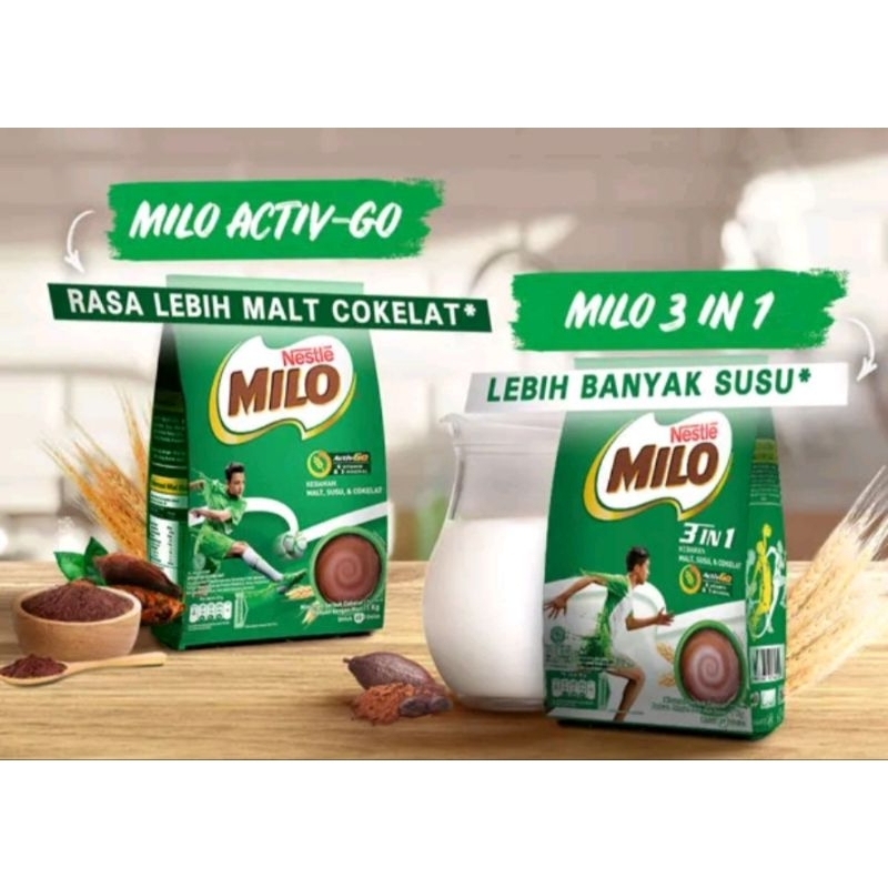 

Nestle Milo 3 in 1 990gram minuman serbuk coklat