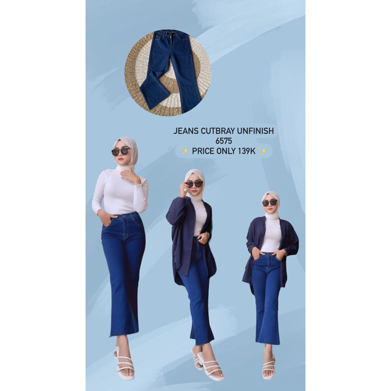 Jeans cutbray Unfinish