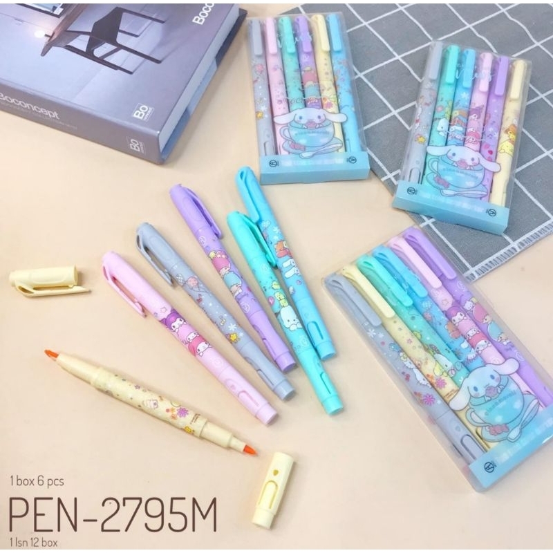 

stabilo 2 sisi sanrio (6pcs)