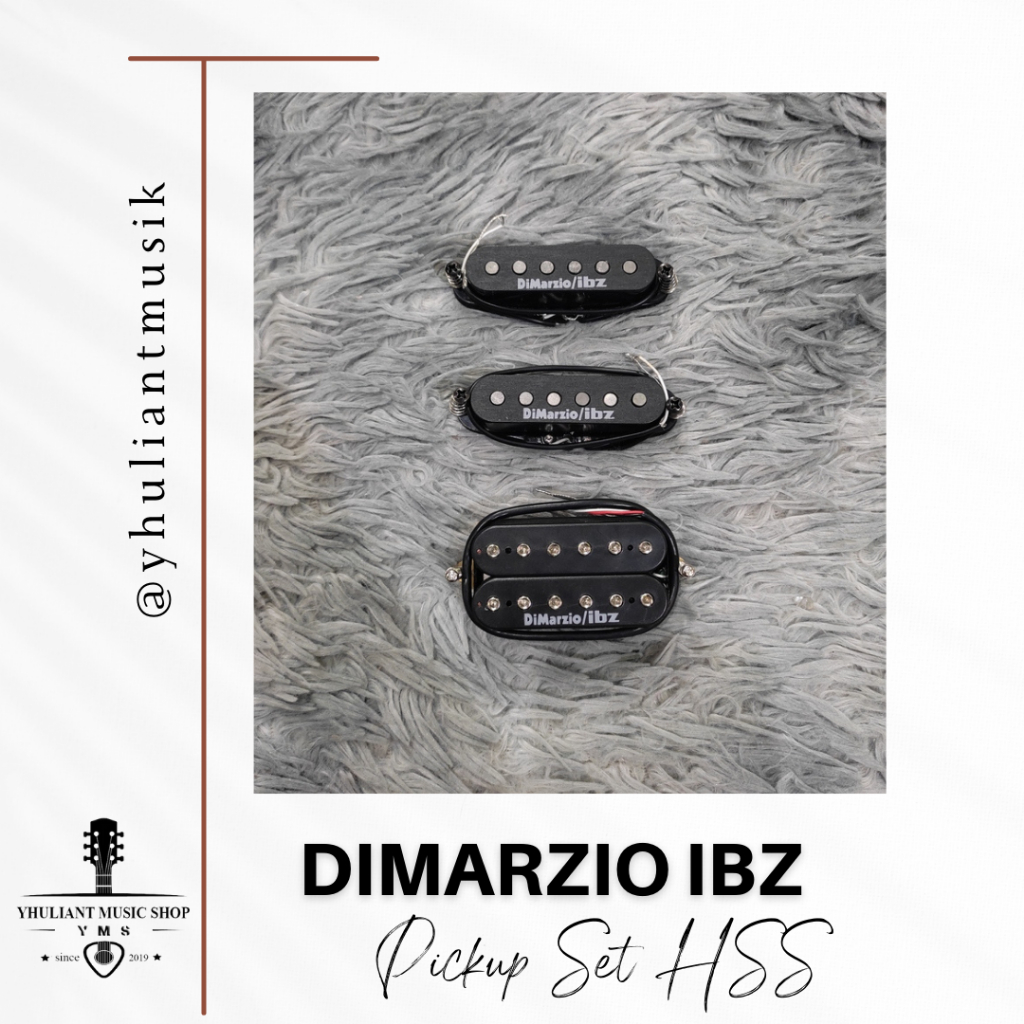 Dimarzio IBZ Pickup Guitar HSS Black