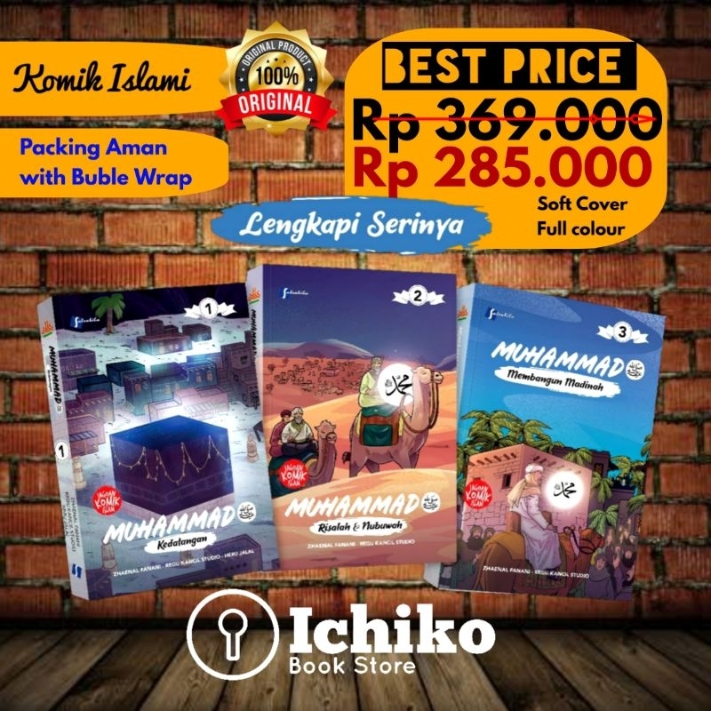 PAKET Komik Muhammad Jilid 123 / Komik Nabi Muhammad/ Salsabila ORIGINAL