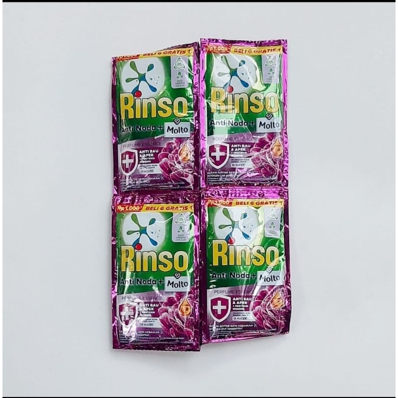Rinso Cair + Molto 38ml satu renteng (12 sachet)