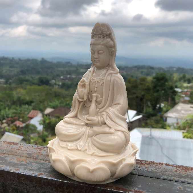 PATUNG DEWI KWAN IM NATURAL /PATUNG DEWI KUAN IM/DEWI GUAN YIN/PATUNG BUDDHA/PATUNG BUDHA/BUDA/PATUN