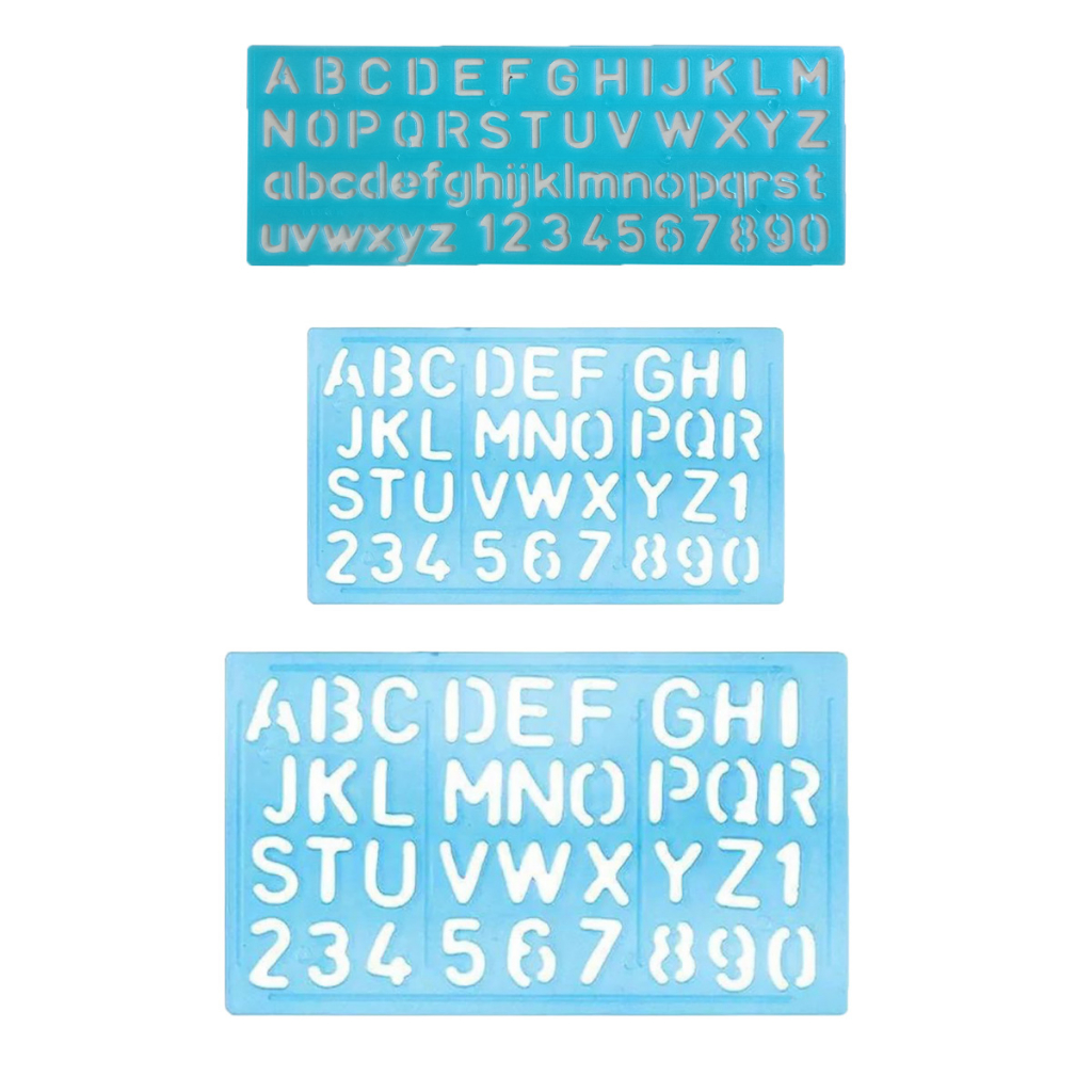 Penggaris  Butterfly Huruf Angka Penggaris Sablon 1 Pcs