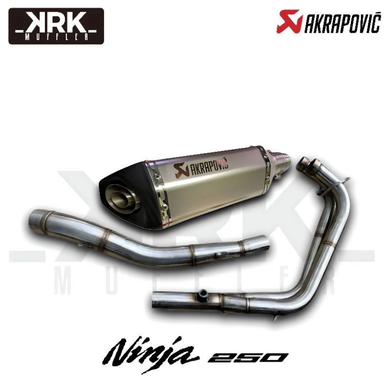 Knalpot Akrapovic Import untuk Kawasaki Ninja 250 fi, Ninja Z250, Ninja Karbu