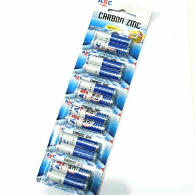 batre ABC AAA / A3 CARBON batre remot tv remot AC harga 2 pcs batre