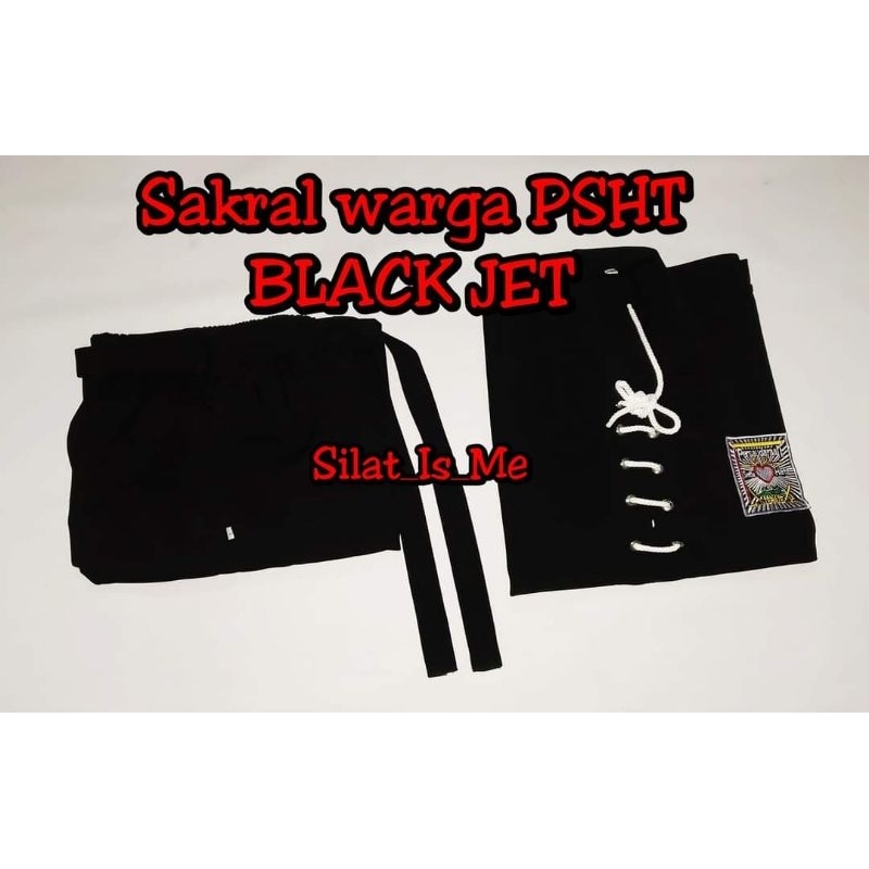 Sakral PSHT Super Black Jet – Baju Warga PSHT Premium Kualitas Super