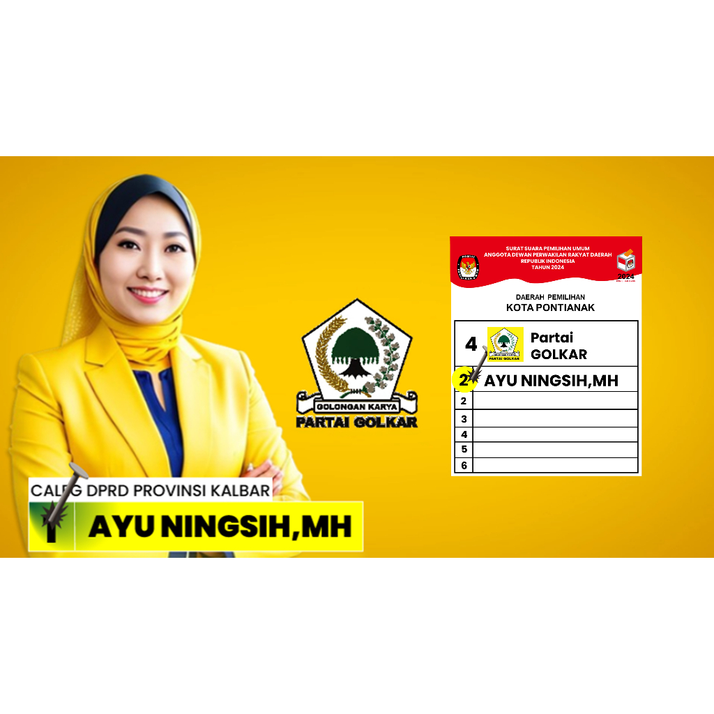 Video Ajakan Coblos Caleg Partai Golkar Pemilu 2024