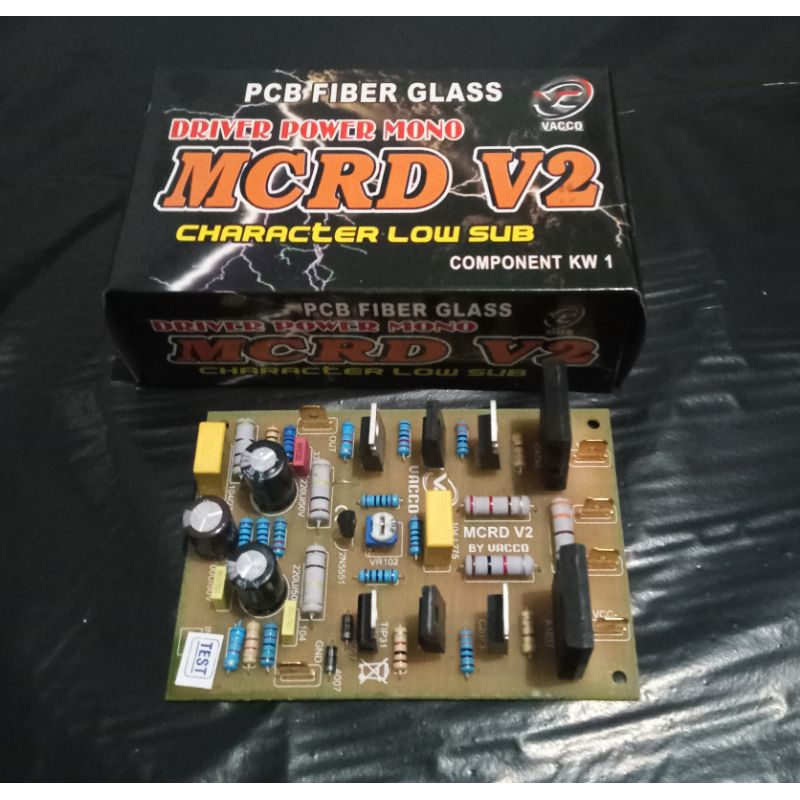 Driver Power Amplifier MCRD V2 Mono Low Sub PCB Fiber