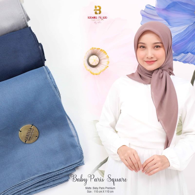 HIJAB BABY PARIS SQUARE LABELLA - JILBAB BABY PARIS SQUARE LABELLA - JILBAB SEGI EMPAT - HIJAB SEGI 