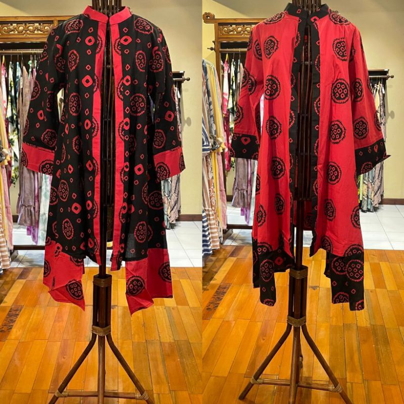 Jingjet Outer by Dian Pelangi LIMITED EDITION Cardigan Cape Bolero Cardi Vest Coat Batik Katun Casua