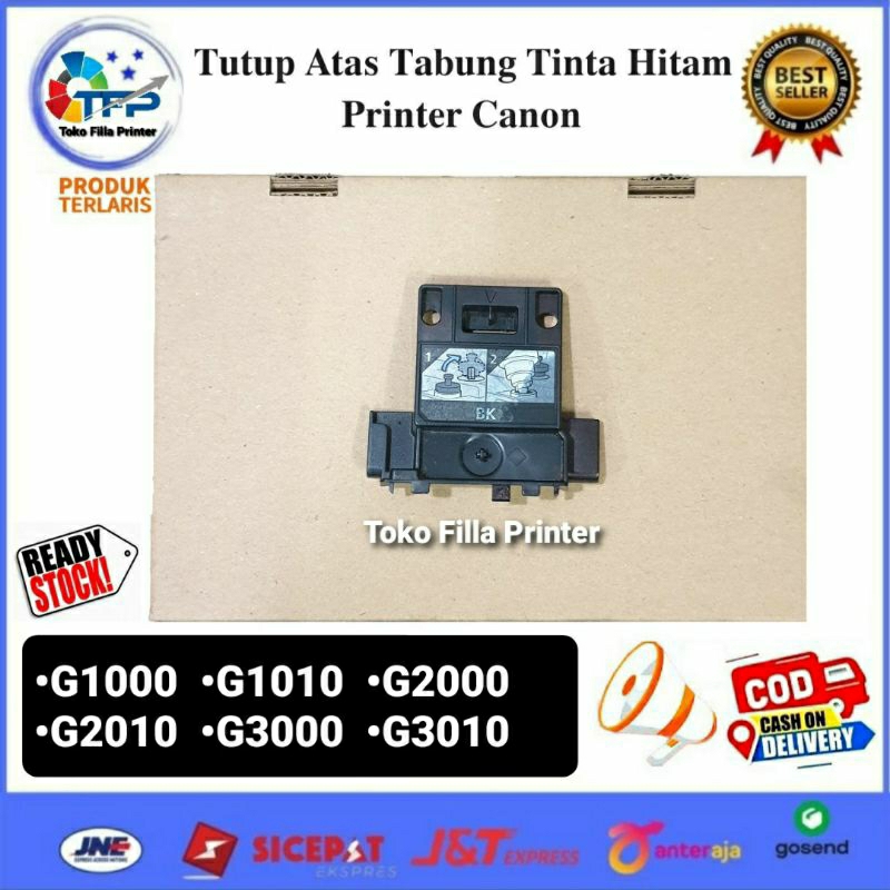 Tutup Atas Tabung Tinta Hitam Printer Canon G1000 G1010 G2000 G2010 G3000 G3010