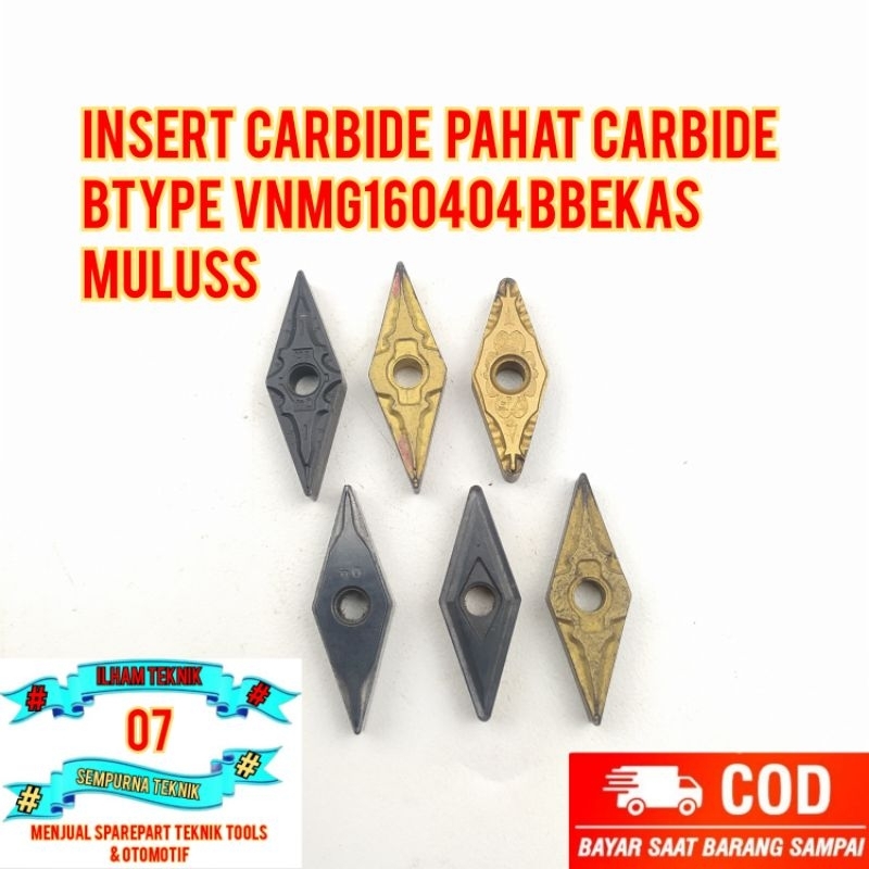 insert carbide. pahat carbide type vnmg160404 bekas muluss
