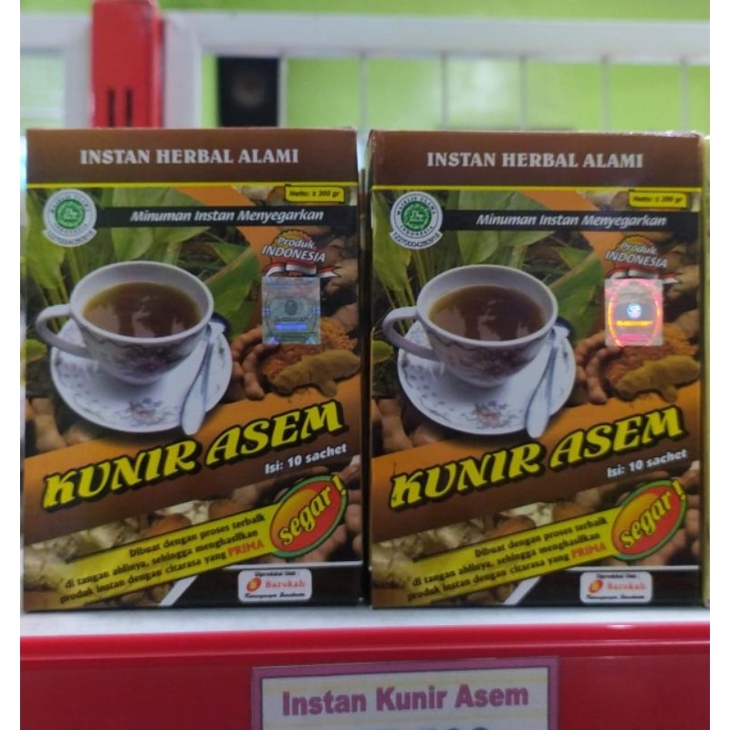 

Kunir Asem Al Ghuroba, Minuman Instan Serbuk Herbal berkhasiat, isi 10sachet