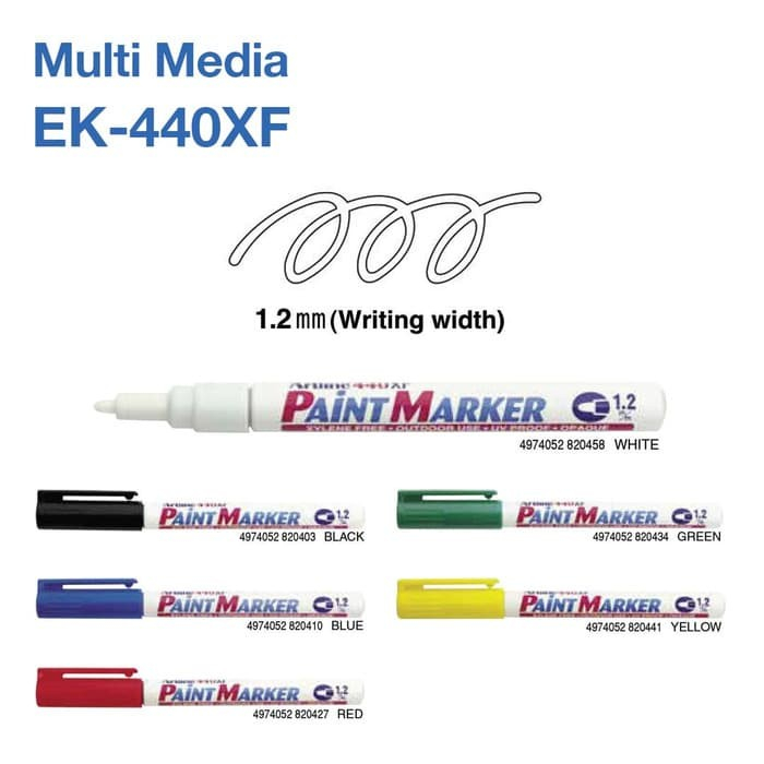 

Spidol Paint Marker Artline EK-440 (Spidol Cat)