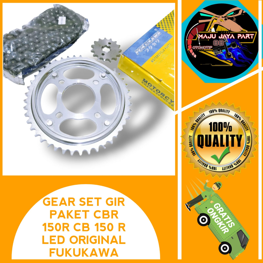 Gear Set Gir Paket CBR 150R Cb 150 R LED Original Fukukawa