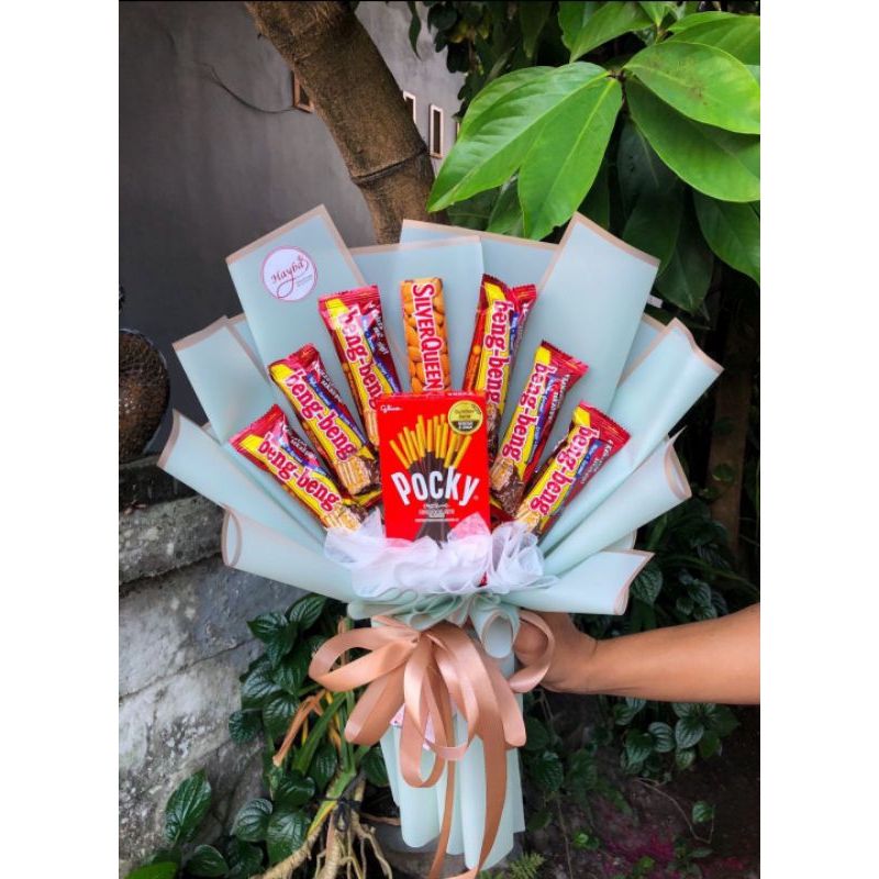 

buket snack bucket snack bouquet coklat bucket silver quen bucket beng beng