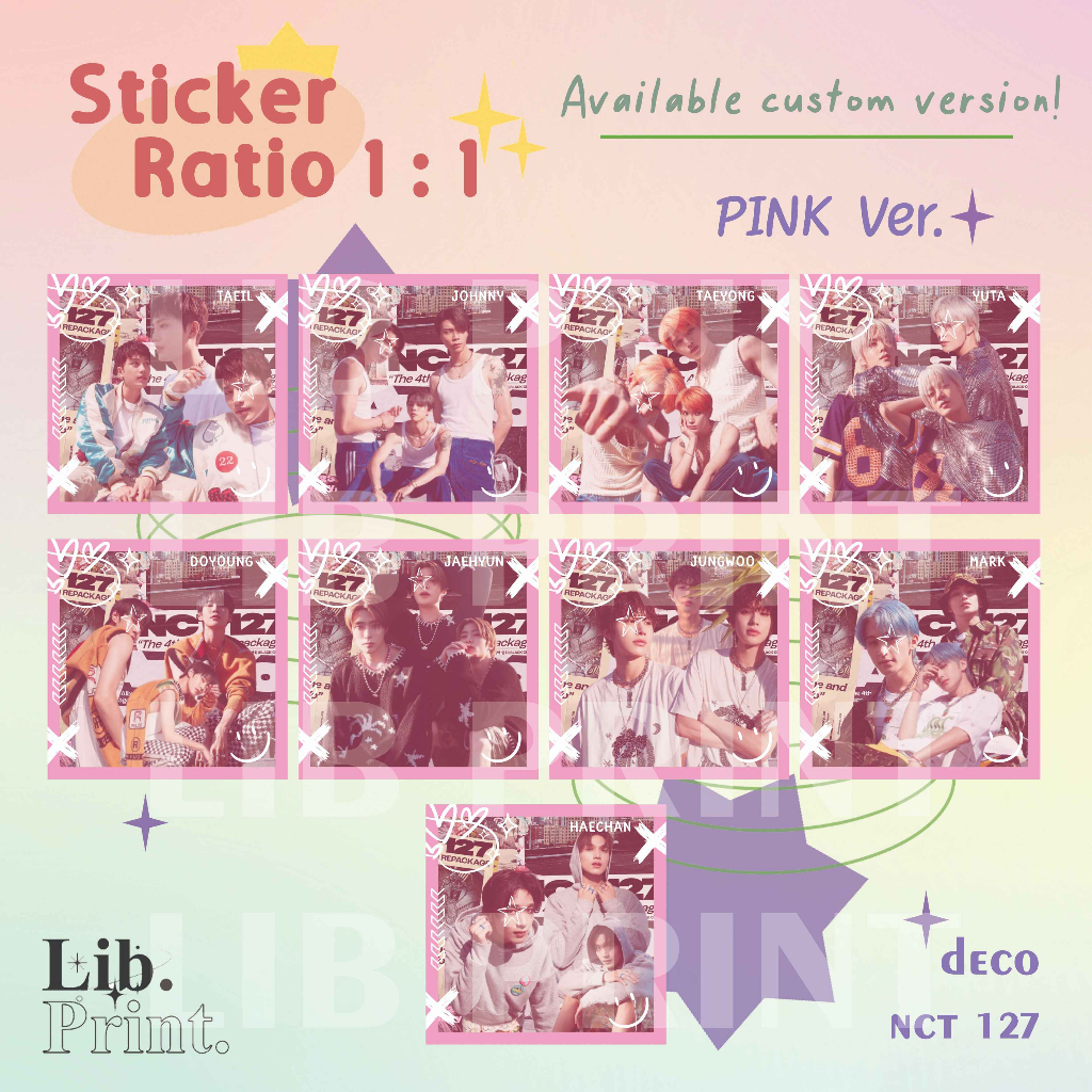 

STICKER DECO KPOP CUSTOM / STICKER NCT 127 KPOP CUSTOM / STICKER LUCU KOREA