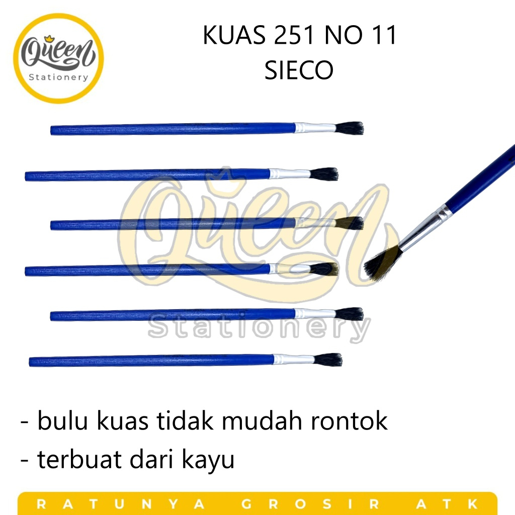 

1 PCS KUAS 251 NO 11 SIECO ROUND BRUSH LUKIS (010132)