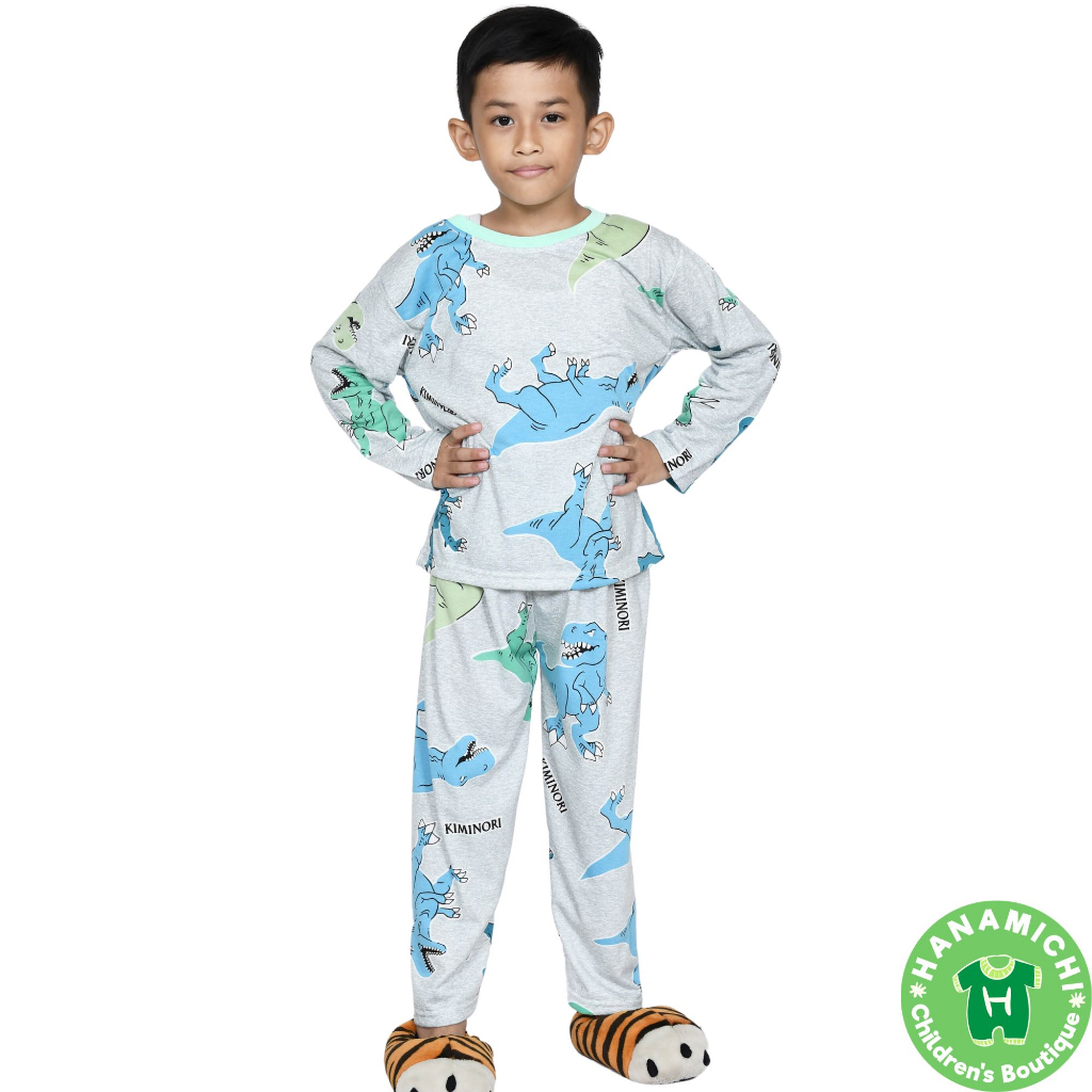Hanamichi NIKO.PP Setelan Baju Tidur Anak Laki-Laki Lengan Panjang
