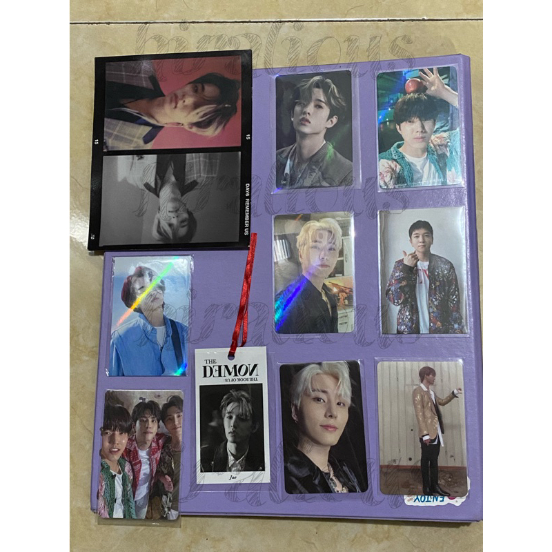 Photocard pc Jae YoungK Dowoon Sungjin Wonpil Unit Day6 EOD RTM Eternal Remus TBOU Negentropy Demon 