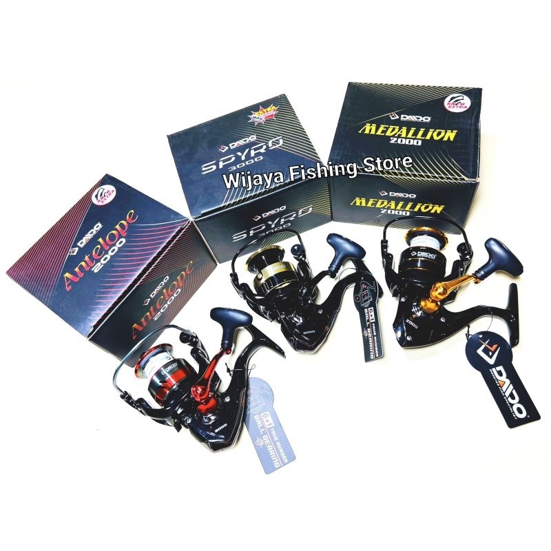 Reel Pancing Daido Spyro Medallion Antelope 1000 2000 3000 4000 6000 POWER HANDLE SEAL DI TUTUP SPOO
