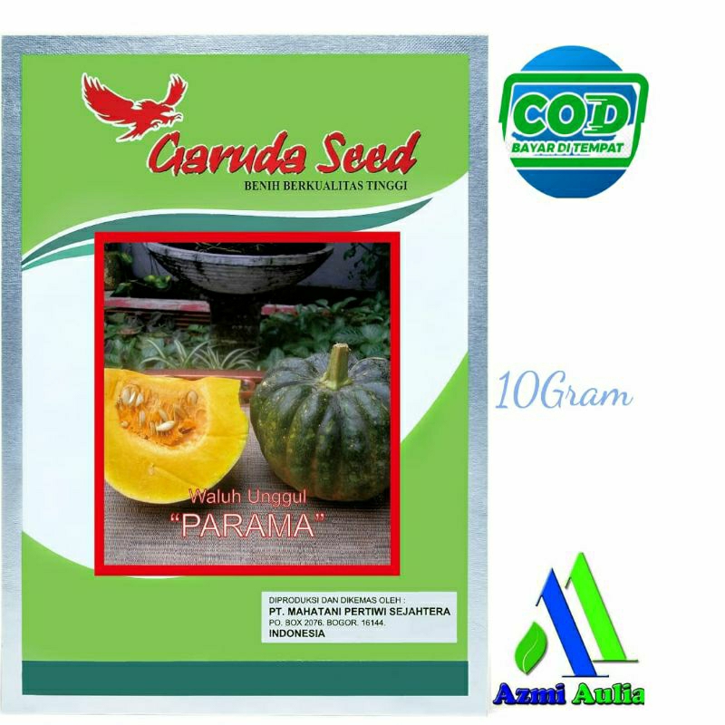 Benih Waluh PARAMA 10Gram ±95 biji Bibit Labu Benih Labu Bibit Waluh Unggul Bibit Waluh