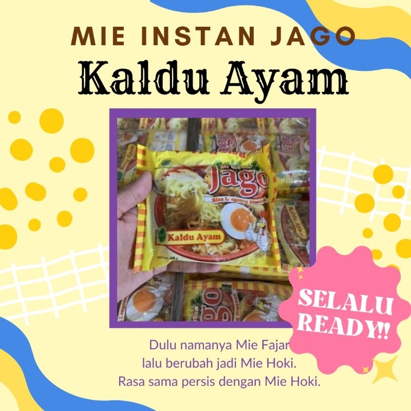 Mie Instan Mi Instant Goreng Jago Fajar Hoki Jadul Kaldu Ayam Lezat