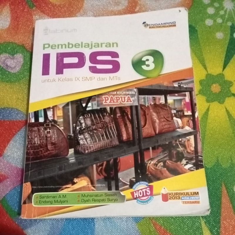 BUKU ORI PEMBELAJARAN IPS KELAS 3 SMP PENERBIT PLATINUM