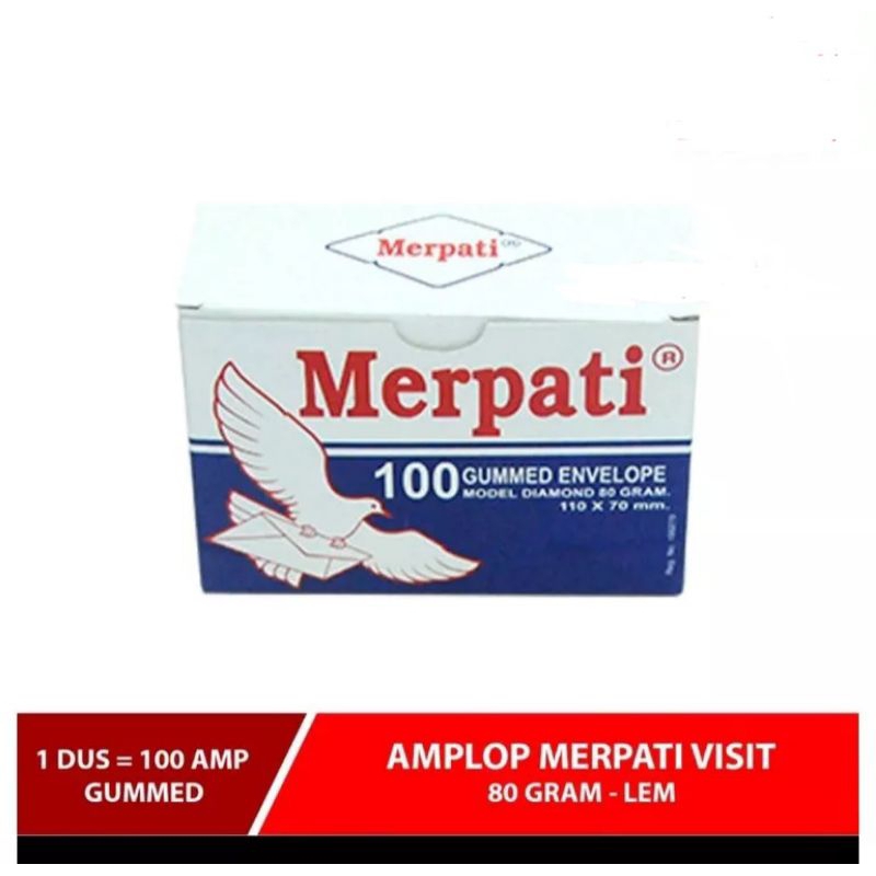Amplop Merpati Kecil Ukuran 110x70 mm