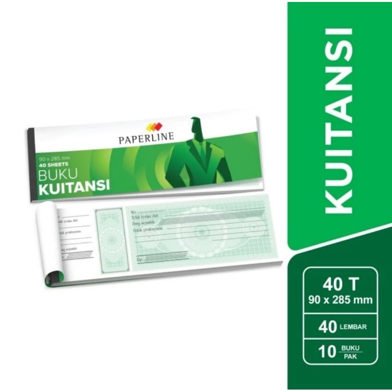 

HJK ( 10 buku ) Paperline Kuitansi Kwitansi 40 Lembar Tanggung