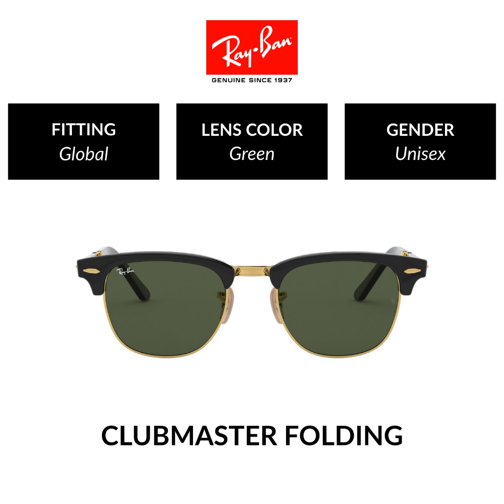 RAY-BAN Clubmaster Folding | RB2176 901 | Global | Sunglasses | 44mm