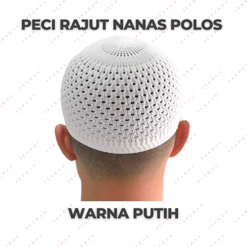 Peci Rajut Nanas Arifin Dewasa All Size Bahan Polyester