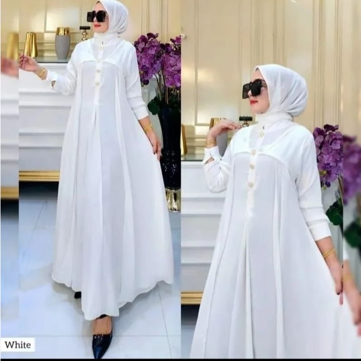 COD Hania Dress Ceruty Babydoll Premium // Gamis Wanita Muslim Jumbo M L XL XXL // Dress Pesta Wanita Muslim // Baju Kondangan Wanita Terbaru 2023 // Fashion Wanita Muslimah // Gamis Malaysia Kekinian // Outfit Wanita Remaja Termurah // Casual Dress