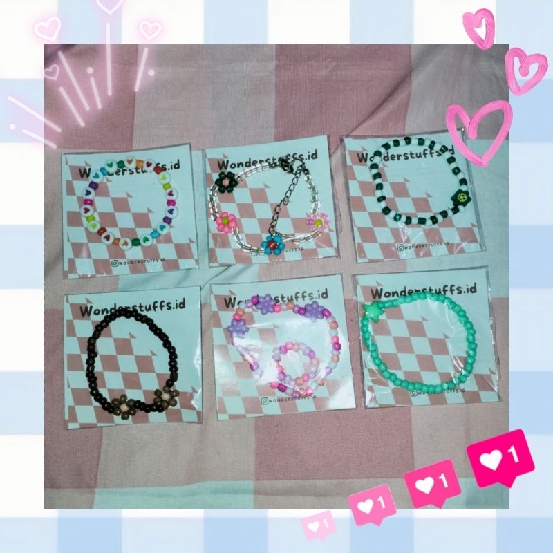 Gelang manik korea / aksesoris gelang manik manik korea