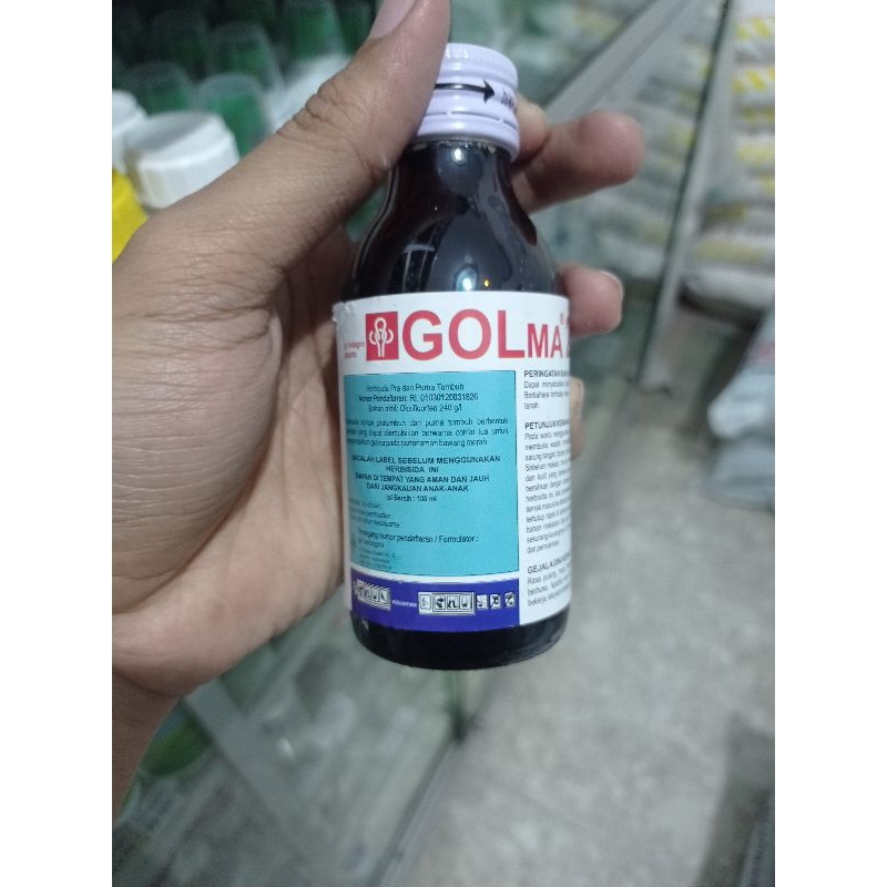 Golma 240 EC 100ml Herbisida kontak pra tumbuh untuk biji rumput agar tidak tumbuh