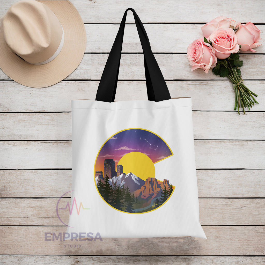 Colorado Sights Canvas Polyester Tote Bag