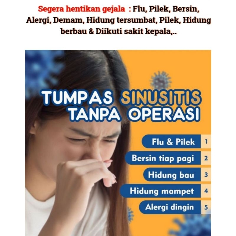 OGAMAX PLUS TABLET untuk SINUSITIS, ALERGI DI JAMIN ORIGINAL BELI 2 GRATIS 1
