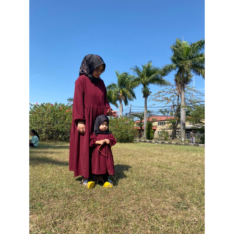 ZUNAY Midi Dress Anak Dan Ibu Couple MD01