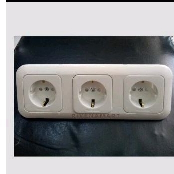 Panasonic 3 Frame Triple Stop Kontak CP Wide White