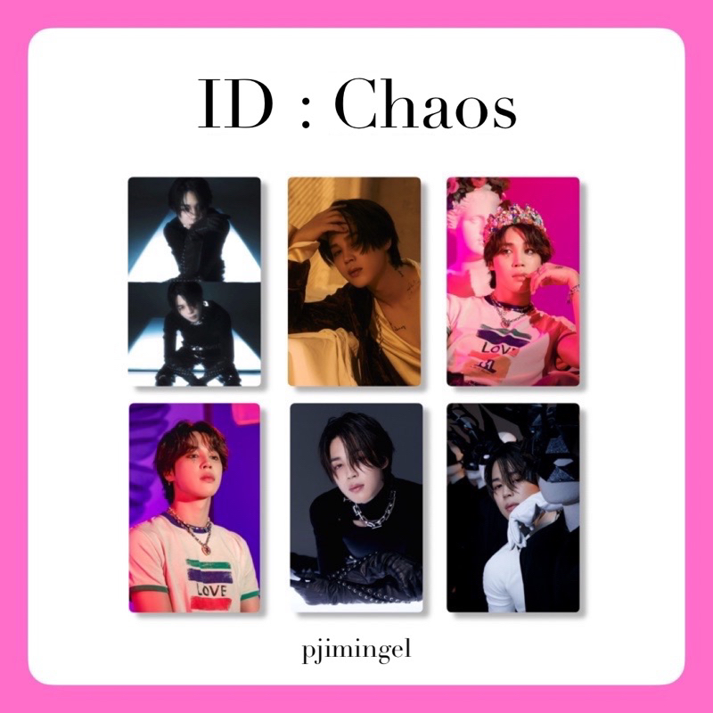 Photocard BANGTAN Jimin Photo-Folio ‘ID : Chaos’ Edition