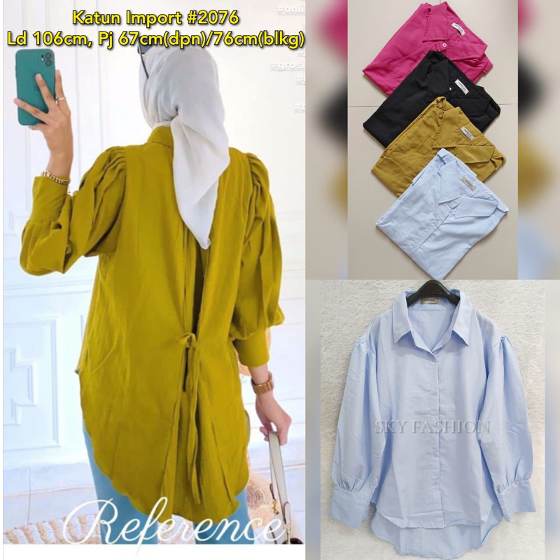 TUNIK KATUN BORDIR IMPORT PREMIUM KOMBINASI BRUKAT MOTE IMPORT/BLOUSE MENYUSUI KATUN BORDIR IMPORT